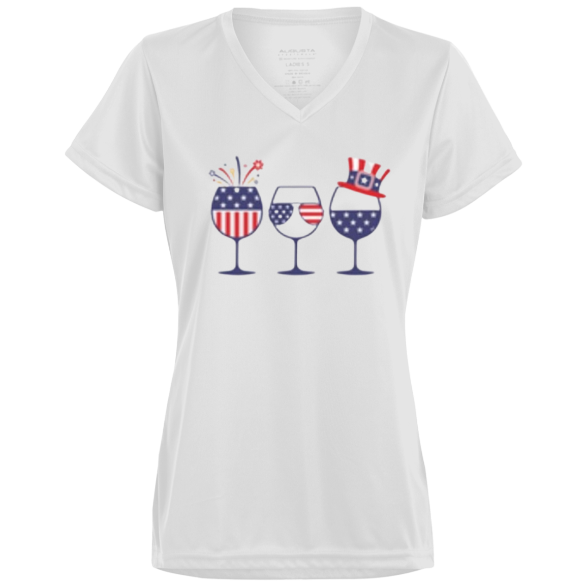 4th of July Wine Glasses! Women's T-Shirt