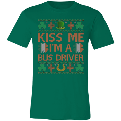 Kiss Me I'm a Bus Driver St.Patty's day Tee