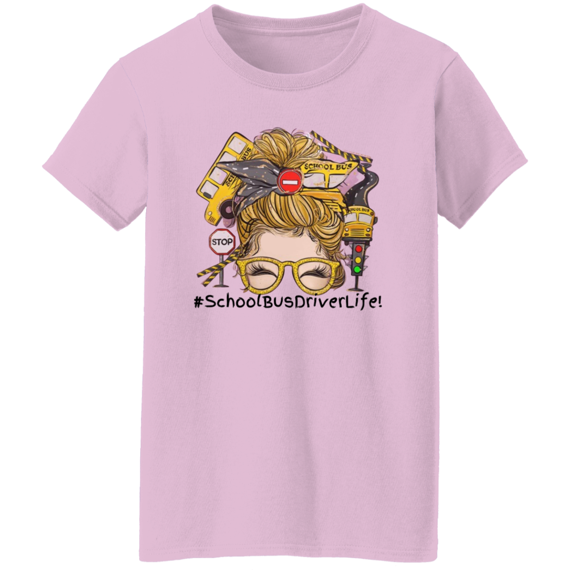 Blonde Bus Driver Life Tee