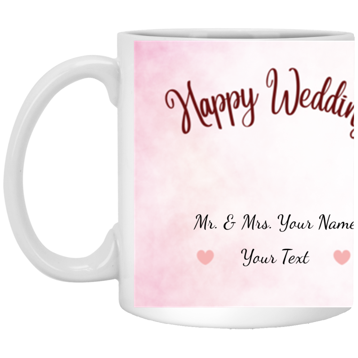 Happy Wedding Personalized Mug