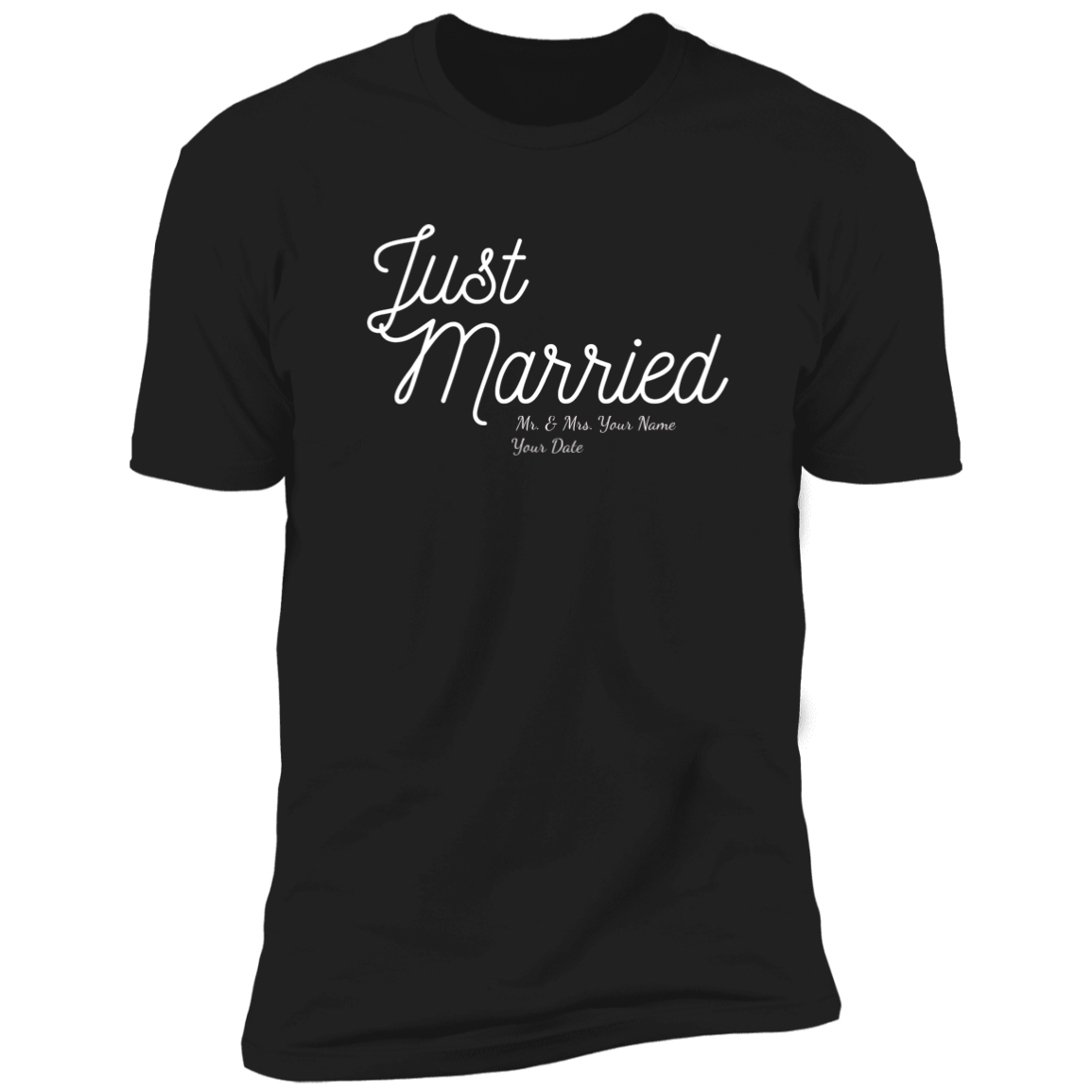 Just Married Groom Personalized Name & Date