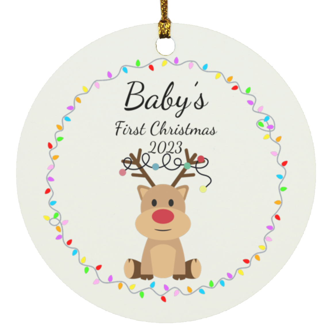 Baby's First Christmas Reindeer Ornament