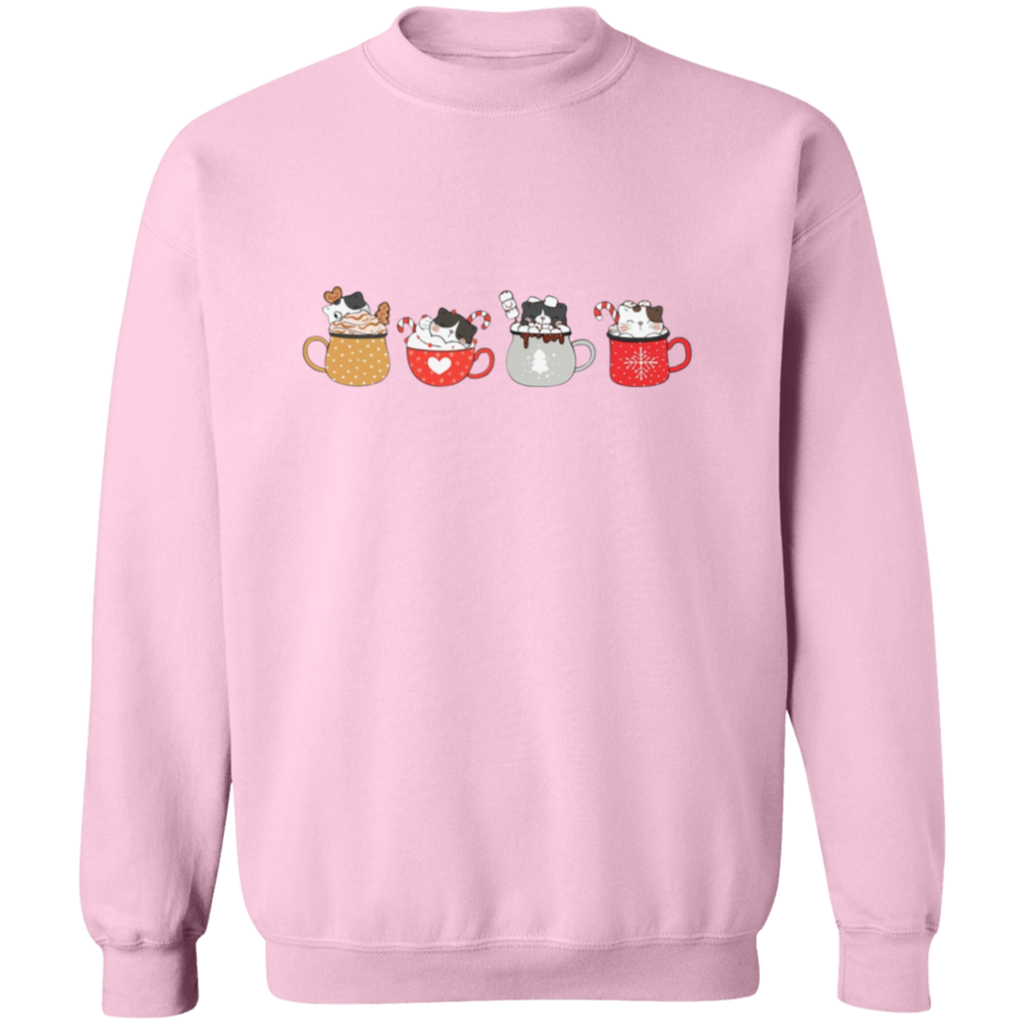 Christmas Kitty in a cup Sweatshirt