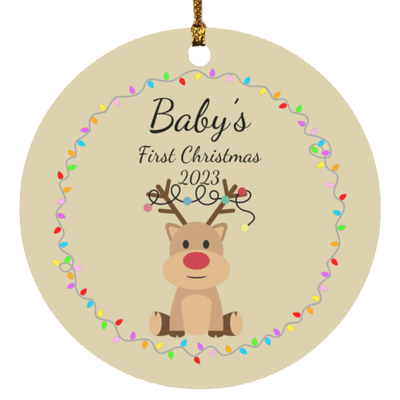 Baby's First Christmas Reindeer Ornament