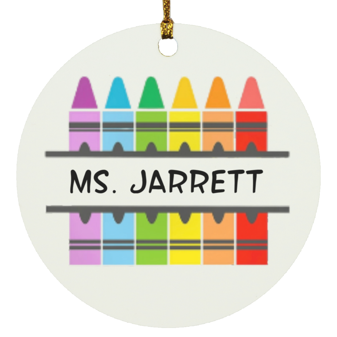 Personalized Teacher Ornament