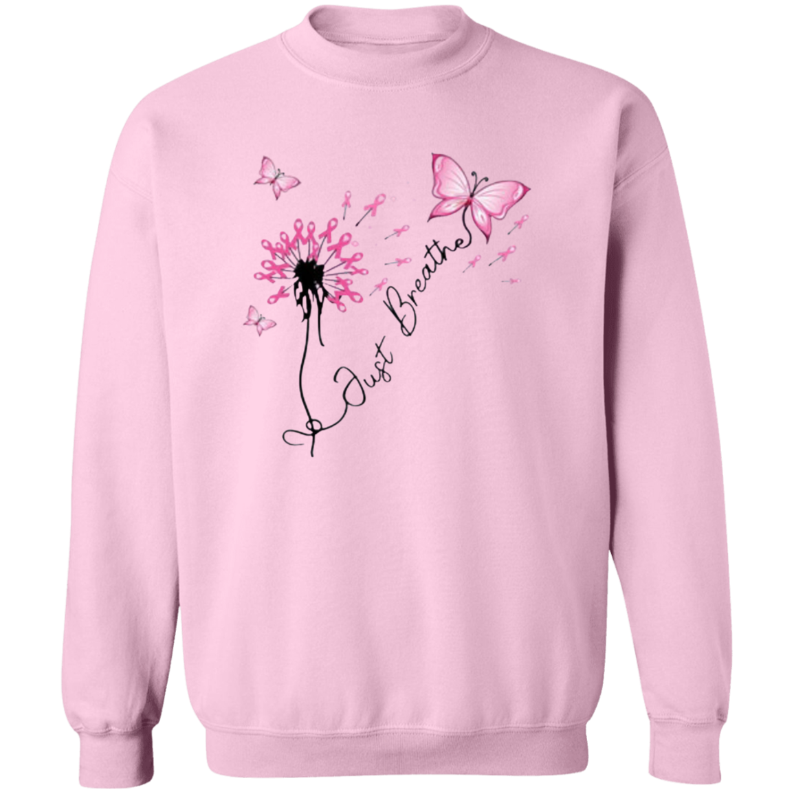 Just Breathe Breast Cancer Tee