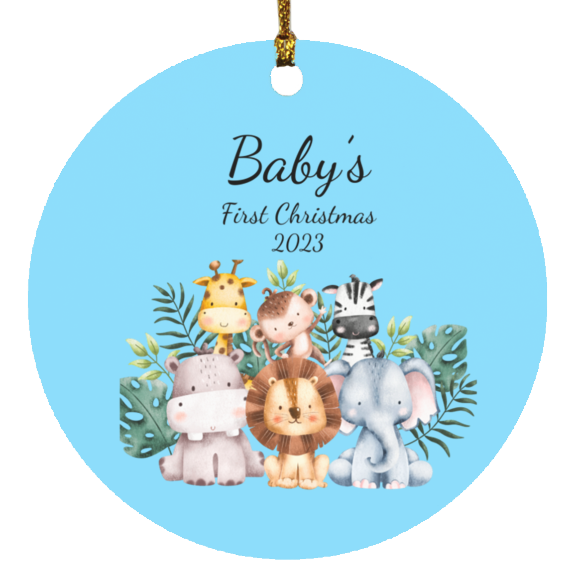 Baby's First Christmas Animals Ornament
