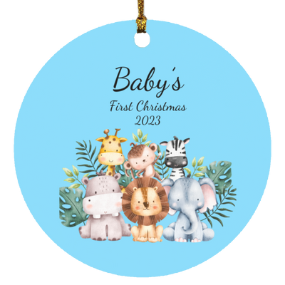 Baby's First Christmas Animals Ornament