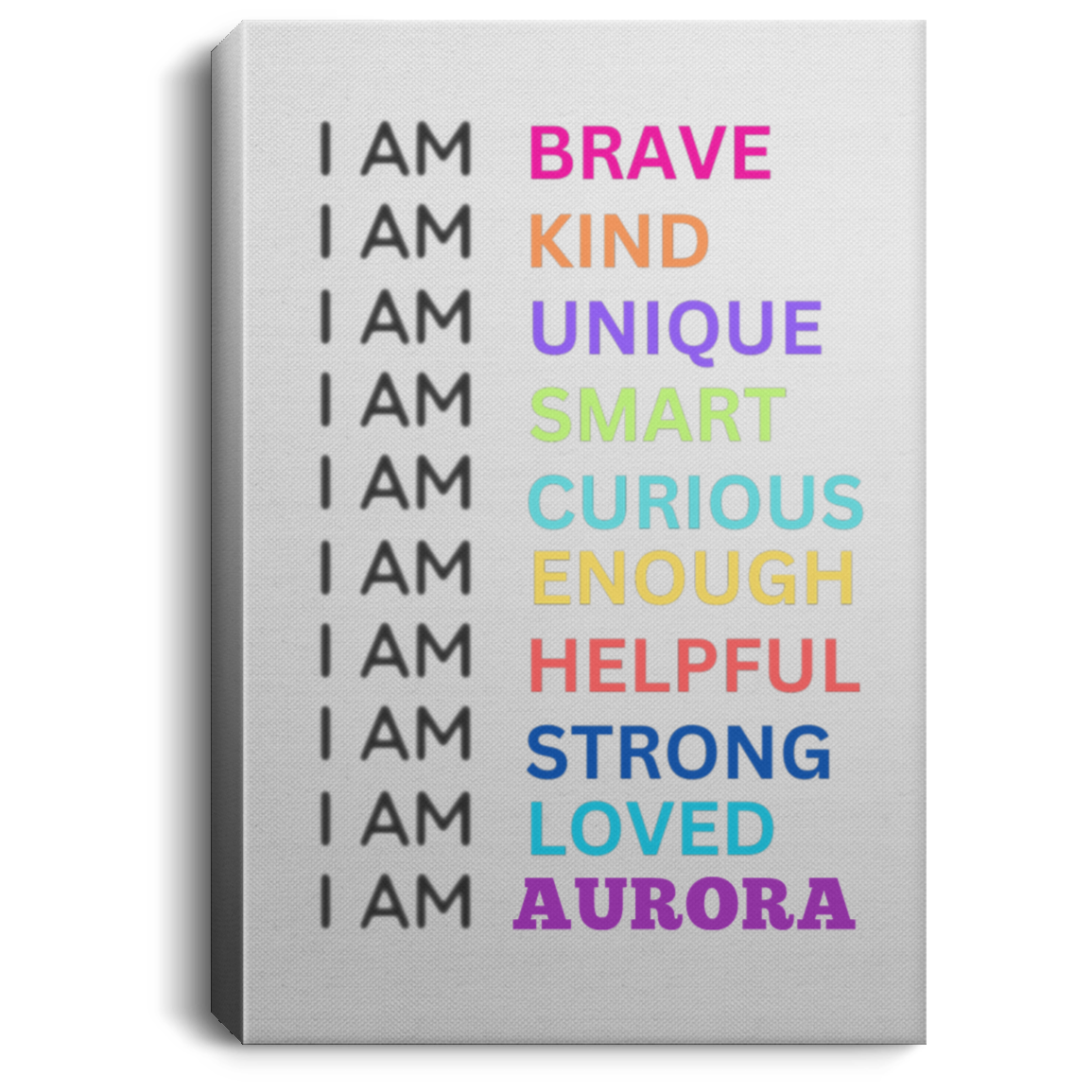 I AM Personalized Canvas