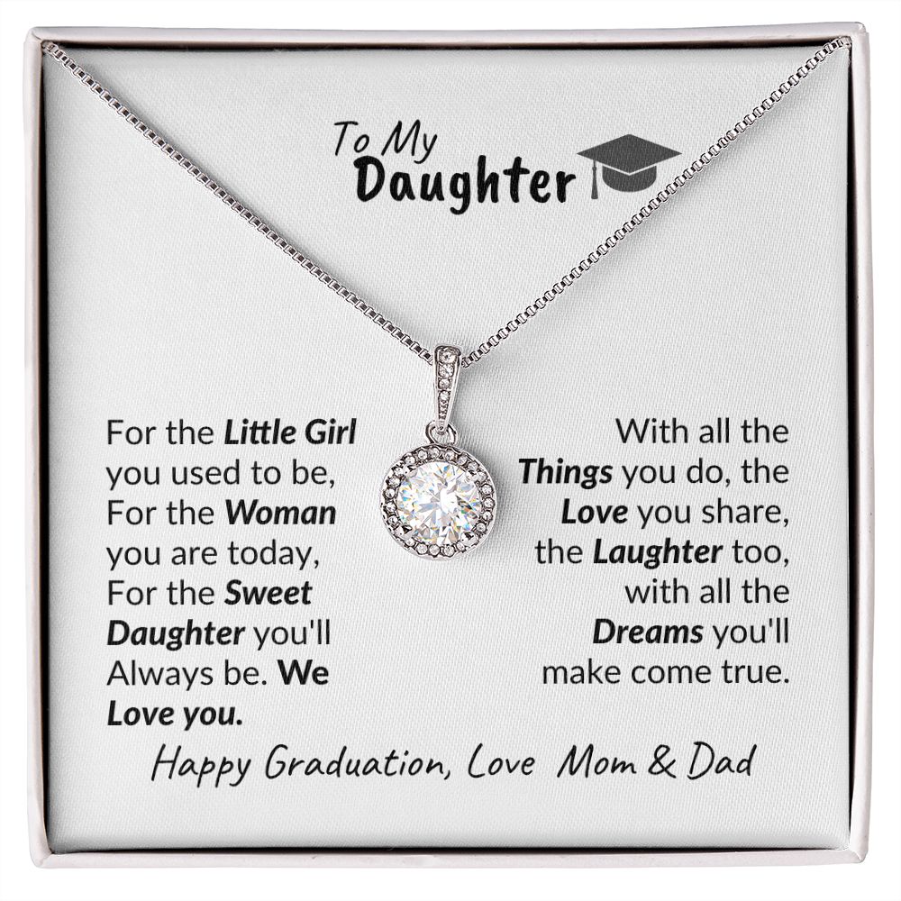 Daughter Graduation From Mom & Dad Beautiful Necklace