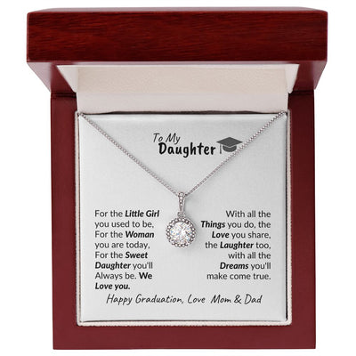 Daughter Graduation From Mom & Dad Beautiful Necklace