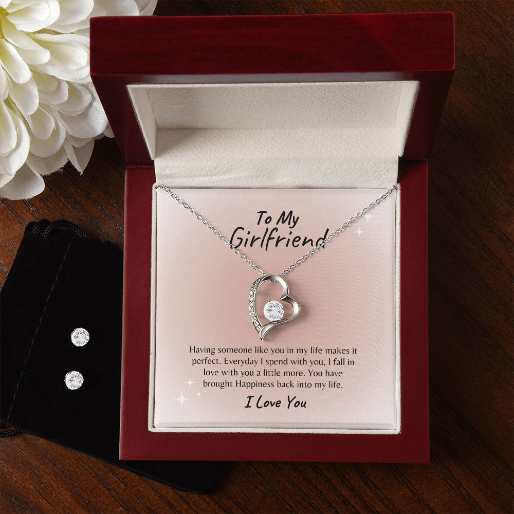 To My Girlfriend Forever Love Necklace