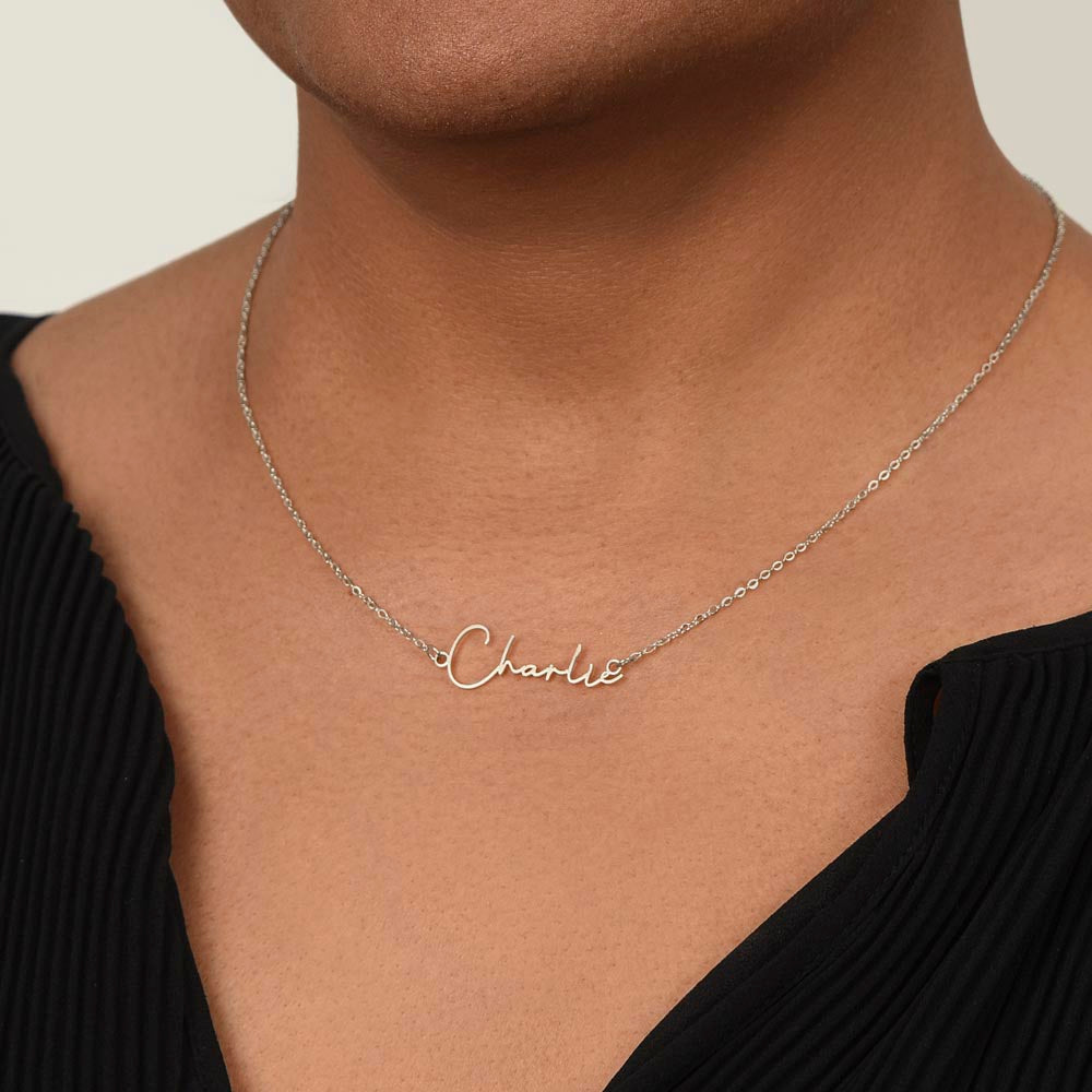 To My Bestie,  Personalized Name Necklace