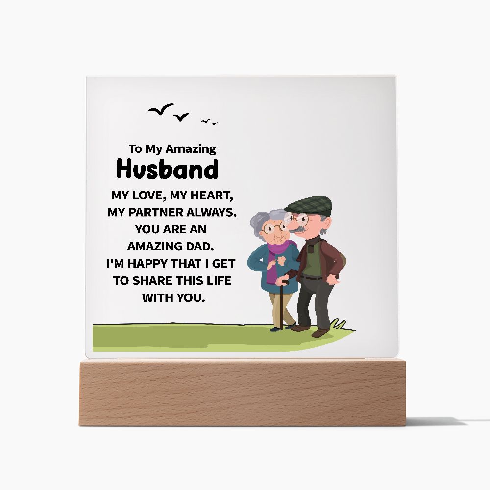 To My Amazing Husband Acrylic Plaque
