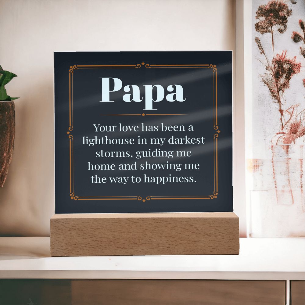 Papa Acrylic Plaque