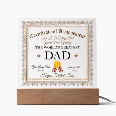 The World's Greatest Dad Acrylic Plaque
