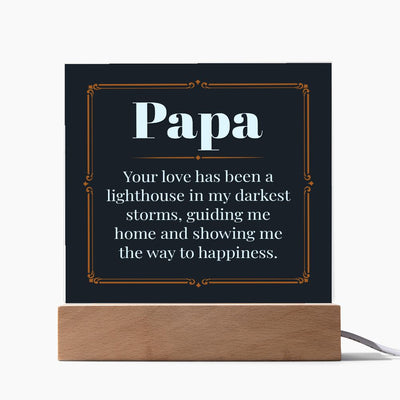 Papa Acrylic Plaque