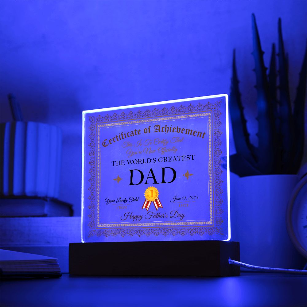 The World's Greatest Dad Acrylic Plaque