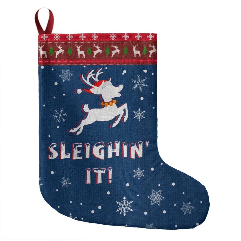 Sleighin' it! Giant Holiday Stocking