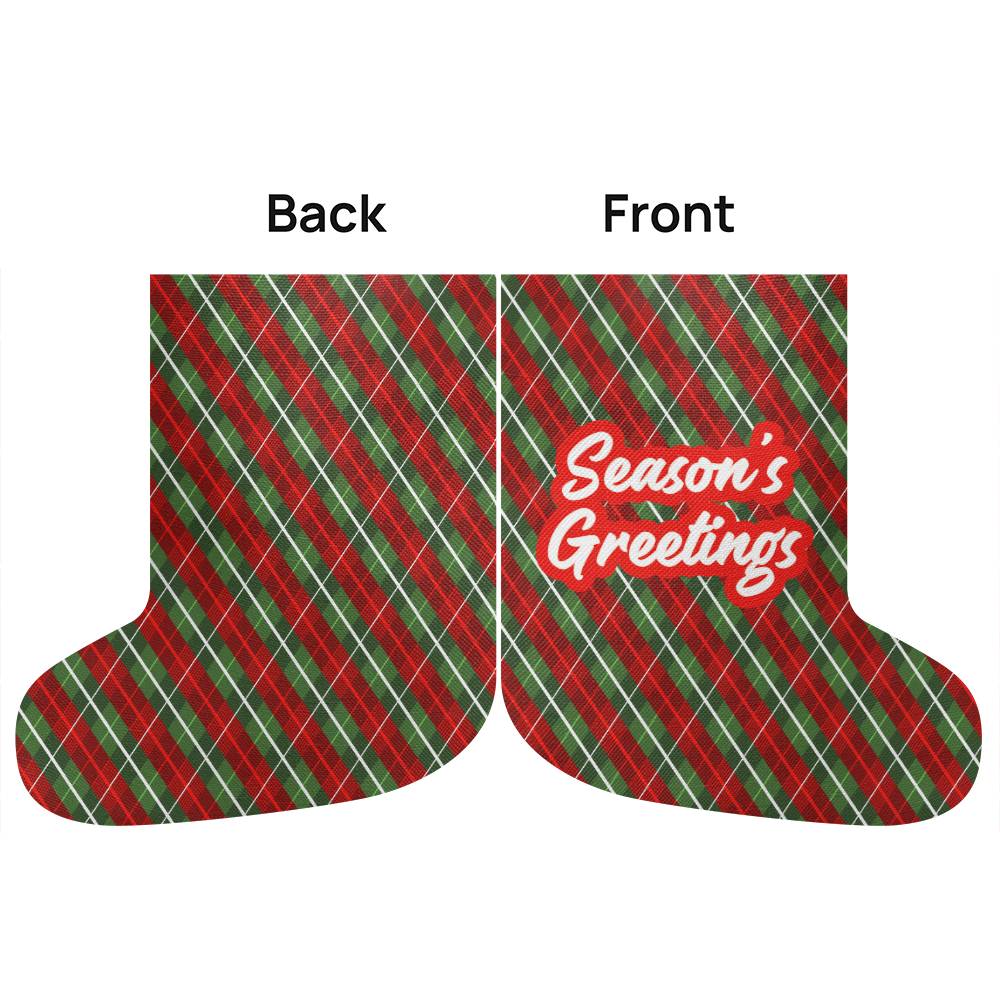Season's Greeting Giant Holiday Stocking