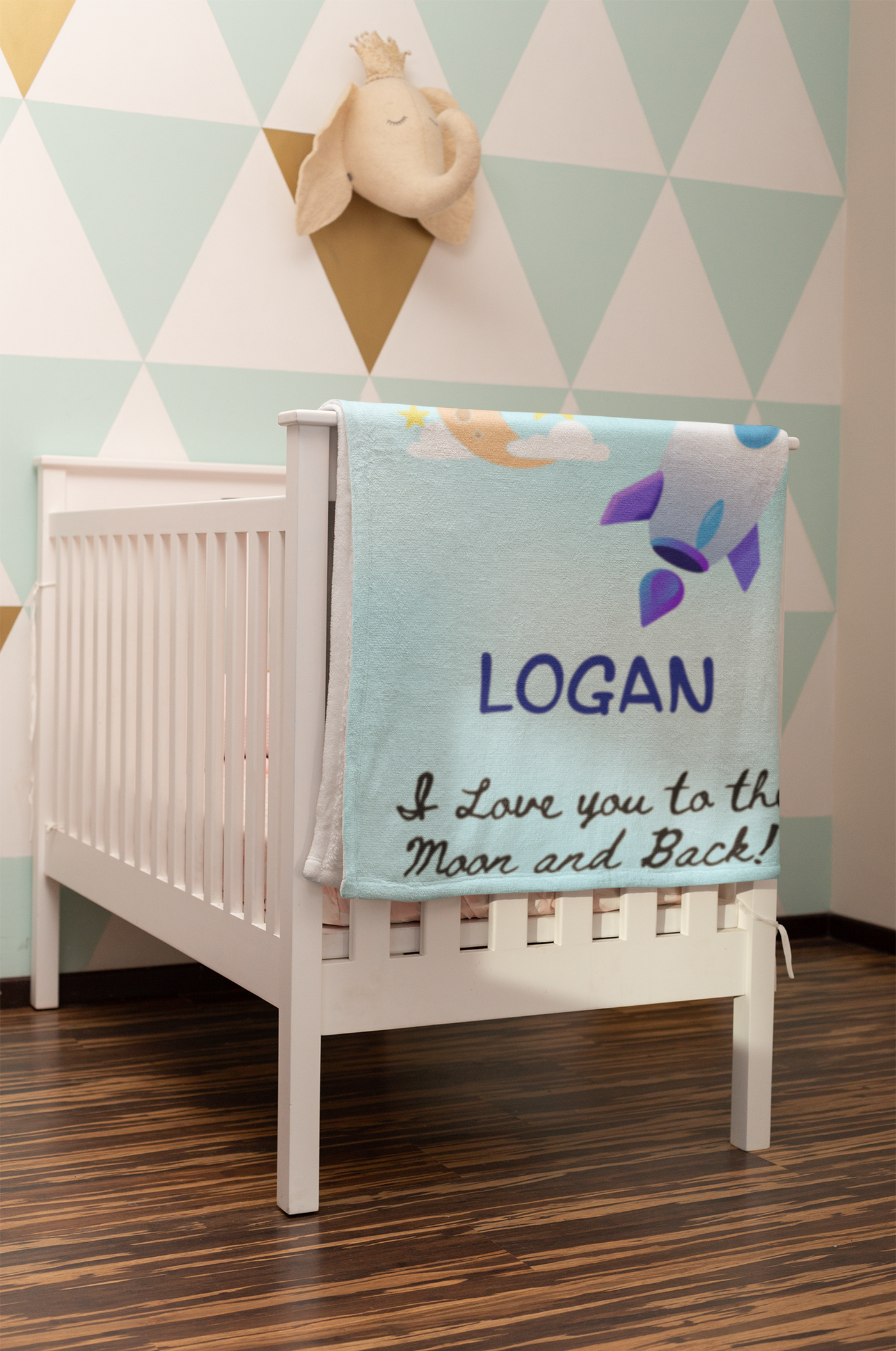 Personalized Name Boy Blanket