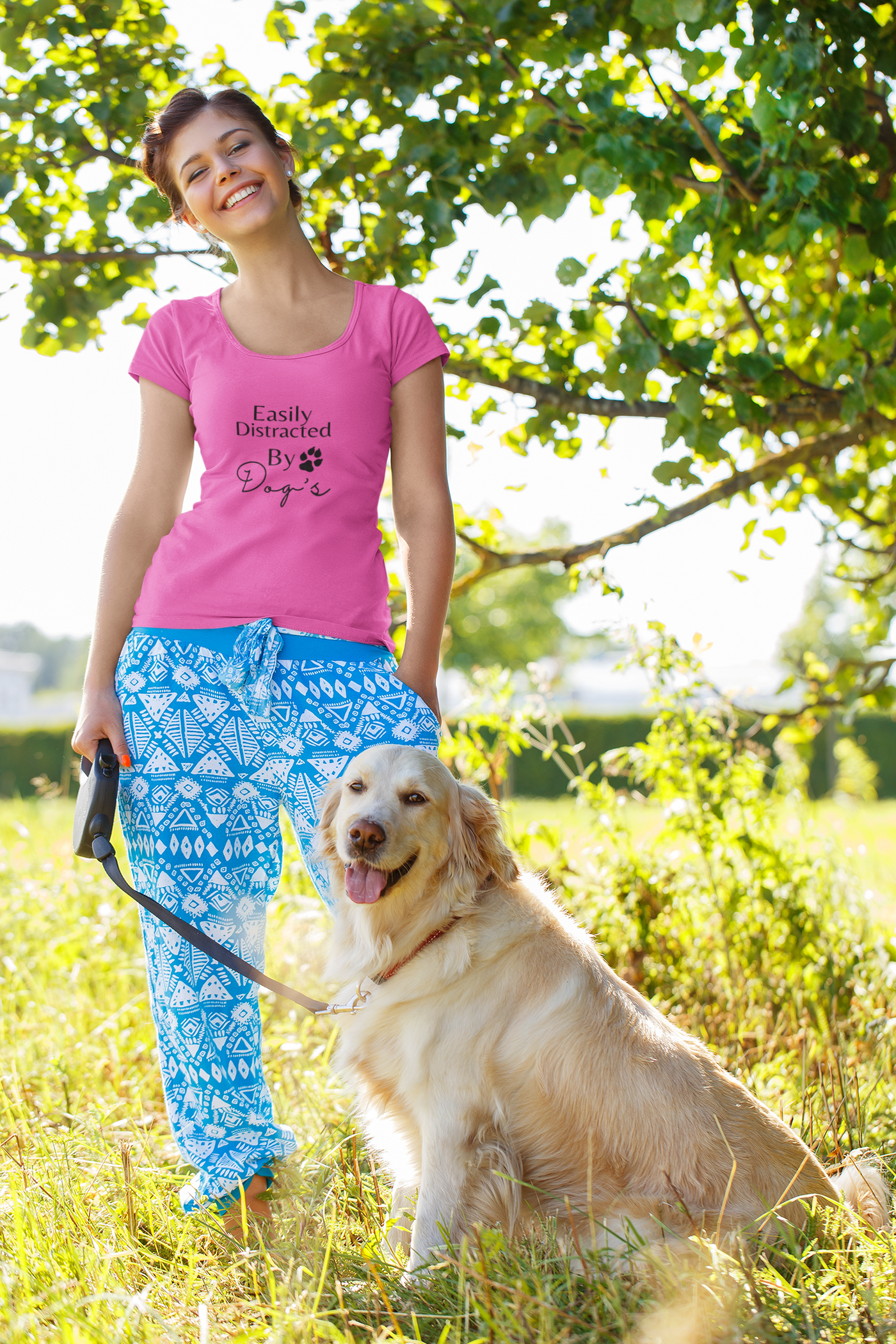 Easily Distracted by dogs Women's Tee